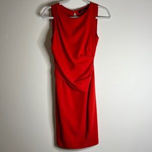 Vibrant sophisticated red dress